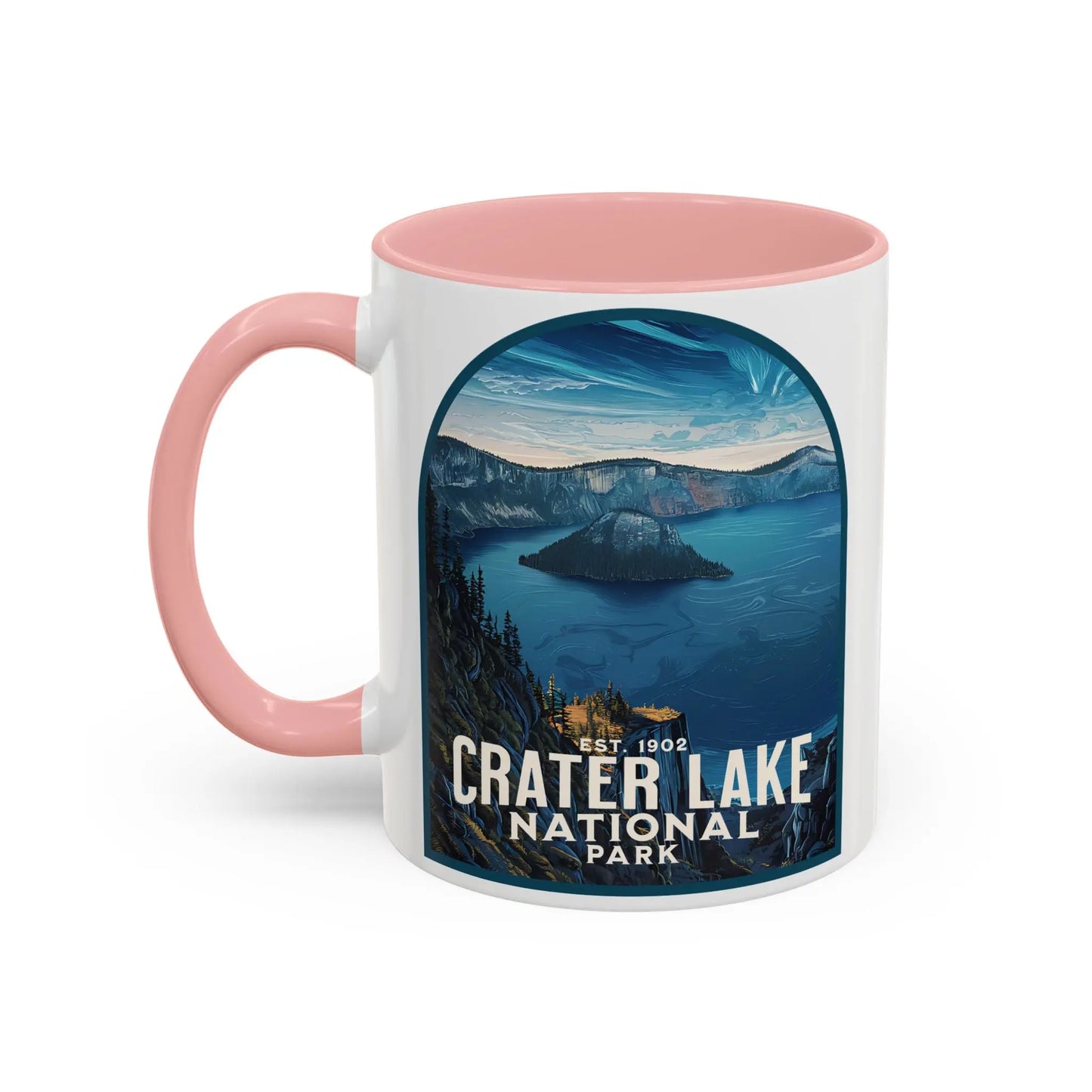 Crater Lake National Park Coffee Mug 11oz 15oz Oregon Nature Blue Black Pink Red - Park Service Apparel