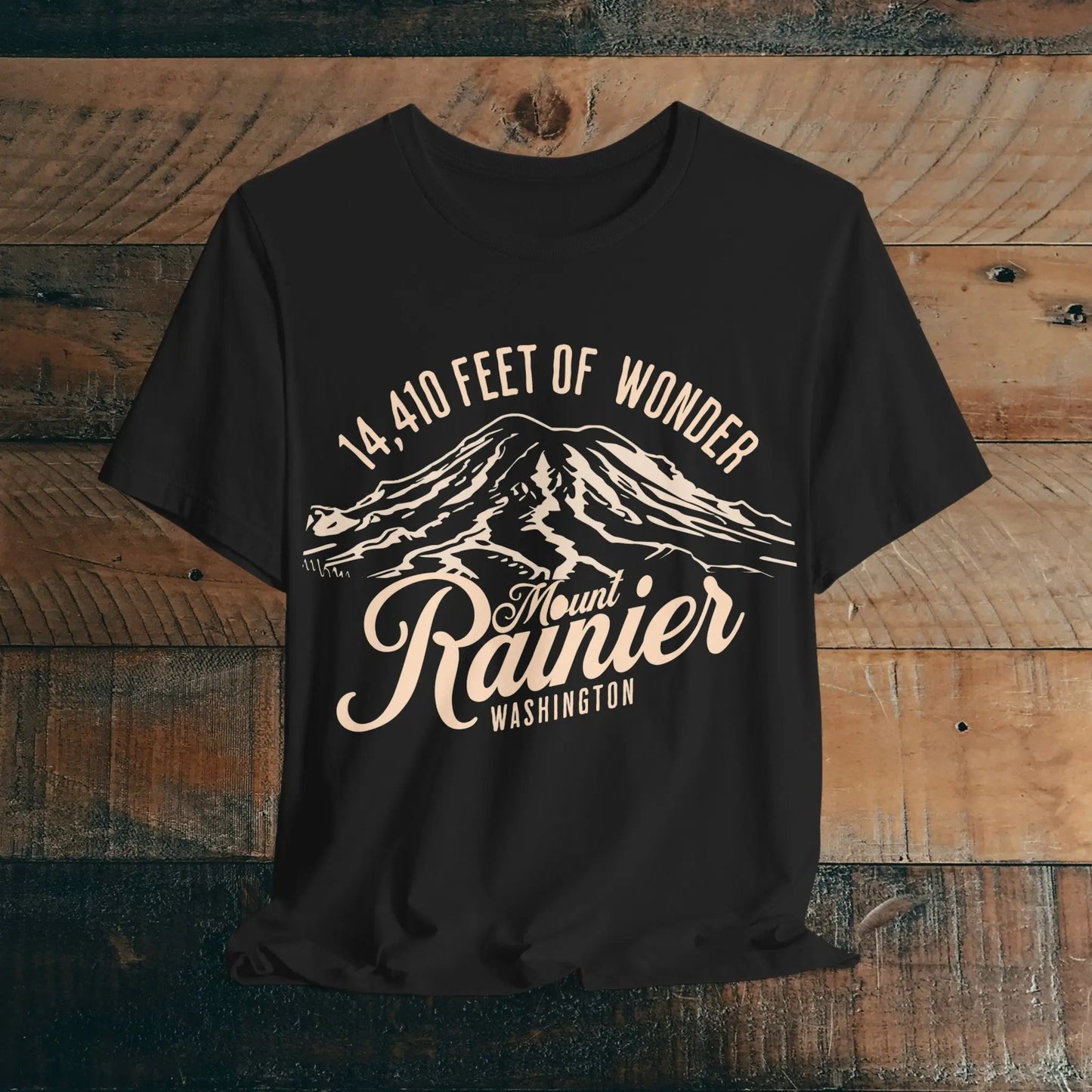 Mount Rainier Washington Unisex Soft Short Sleeve T-Shirt 14k Ft Of Wonder - Park Service Apparel