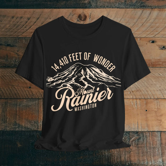 Mount Rainier Washington Unisex Soft Short Sleeve T-Shirt 14k Ft Of Wonder - Park Service Apparel