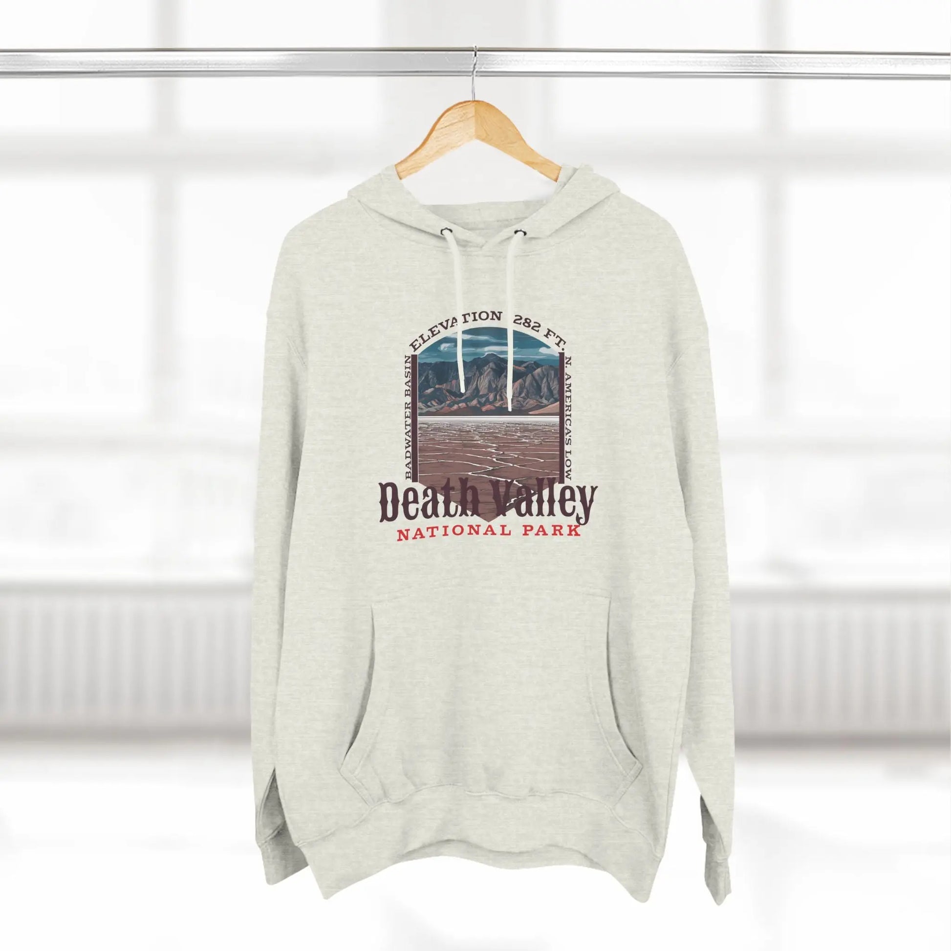 Death Valley National Park  Unisex Fit Fleece Hoodie Badwater Basin - Park Service Apparel