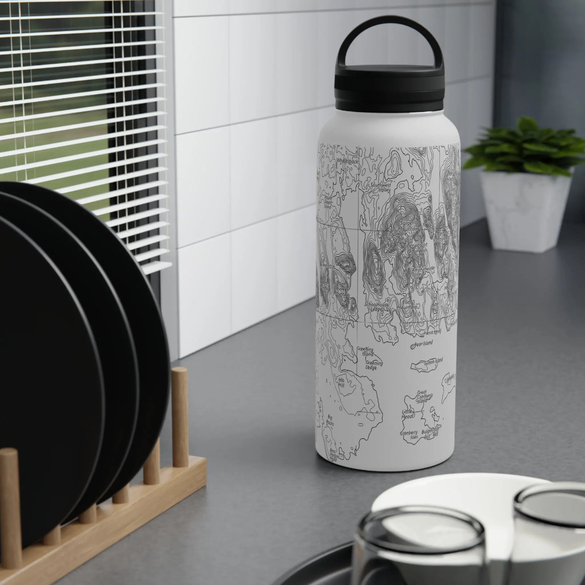 Acadia National Park Stainless Steel Water Bottle (3 Sizes, 3 Lid Styles) - Park Service Apparel
