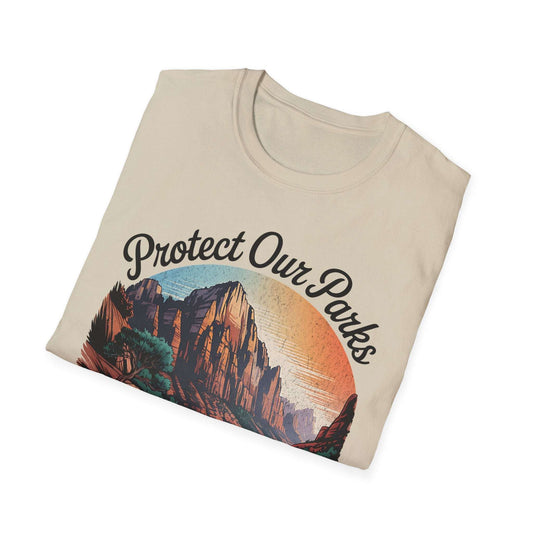 Protect Our Parks Zion National Park Unisex Fit Soft T-Shirt Printify