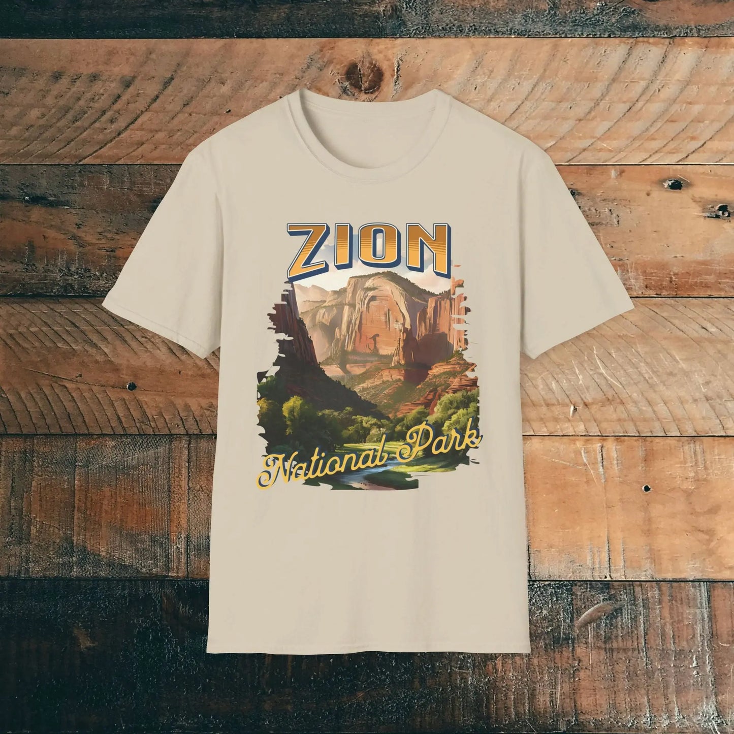 Zion National Park Unisex Fit Scenic T-Shirt Cotton Printify