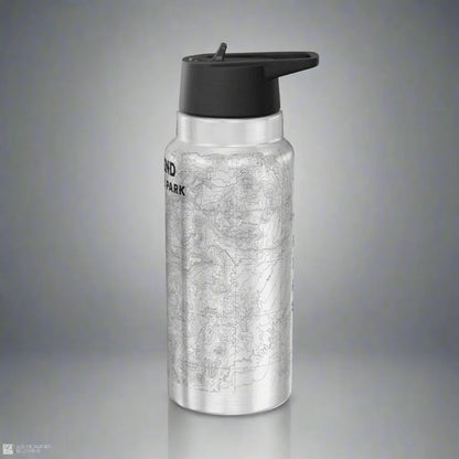 Big Bend National Park Topographic Insulated Water Bottle Tumbler 32oz USGS Map Print - Park Service Apparel