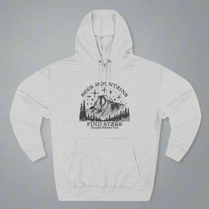 Seek Mountains Find Stars Yosemite National Park Fleece Hoodie - Park Service Apparel