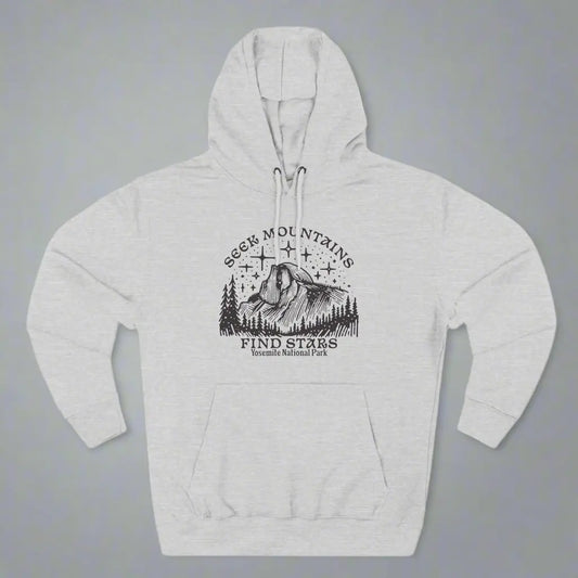 Seek Mountains Find Stars Yosemite National Park Fleece Hoodie - Park Service Apparel