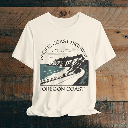 Oregon Pacific Coast Highway Unisex Fit Soft T-shirt PCH - Park Service Apparel