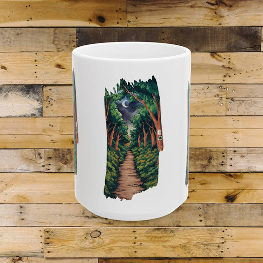 Appalachian Trail White Blaze Ceramic Mug (11oz, 15oz) - Park Service Apparel