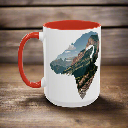 Glacier National Park Big Horned Sheep Colored Coffee Mug 11oz 15oz Cup Going To The Sun Road Printify