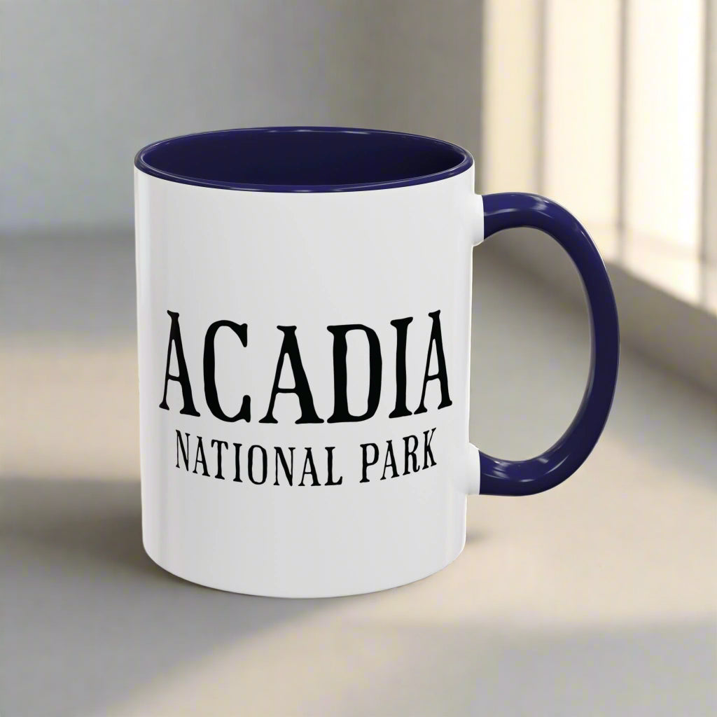 Acadia National Park Colored Coffee Mug 11oz 15oz Maine Cup Printify