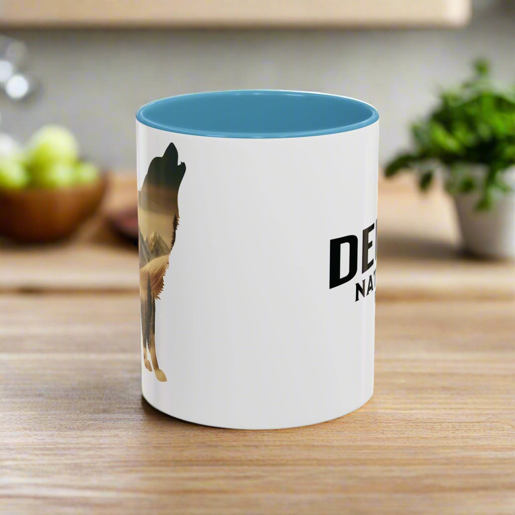 Denali National Park Wolf Colored Coffee Mug 11oz 15oz Printify