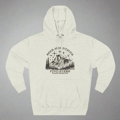 Seek Mountains Find Stars Yosemite National Park Fleece Hoodie - Park Service Apparel