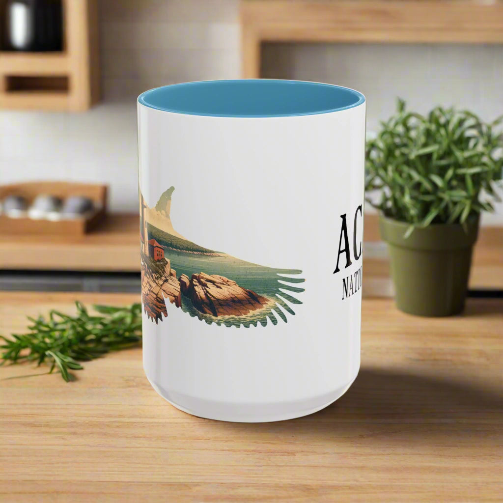 Acadia National Park Colored Coffee Mug 11oz 15oz Maine Cup Printify