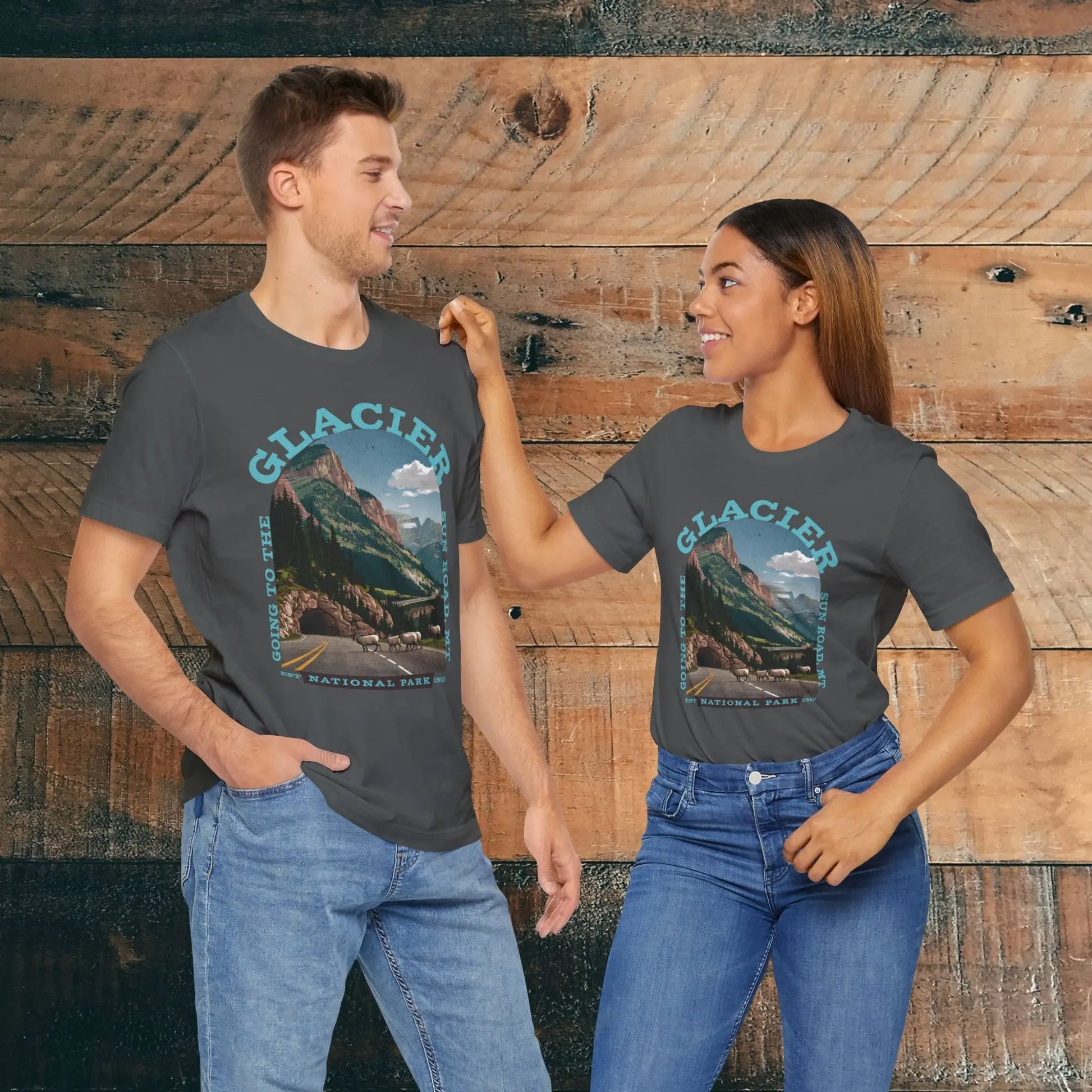 Glacier National Park Unisex Fit T-Shirt Going To The Sun Road Montana - Park Service Apparel