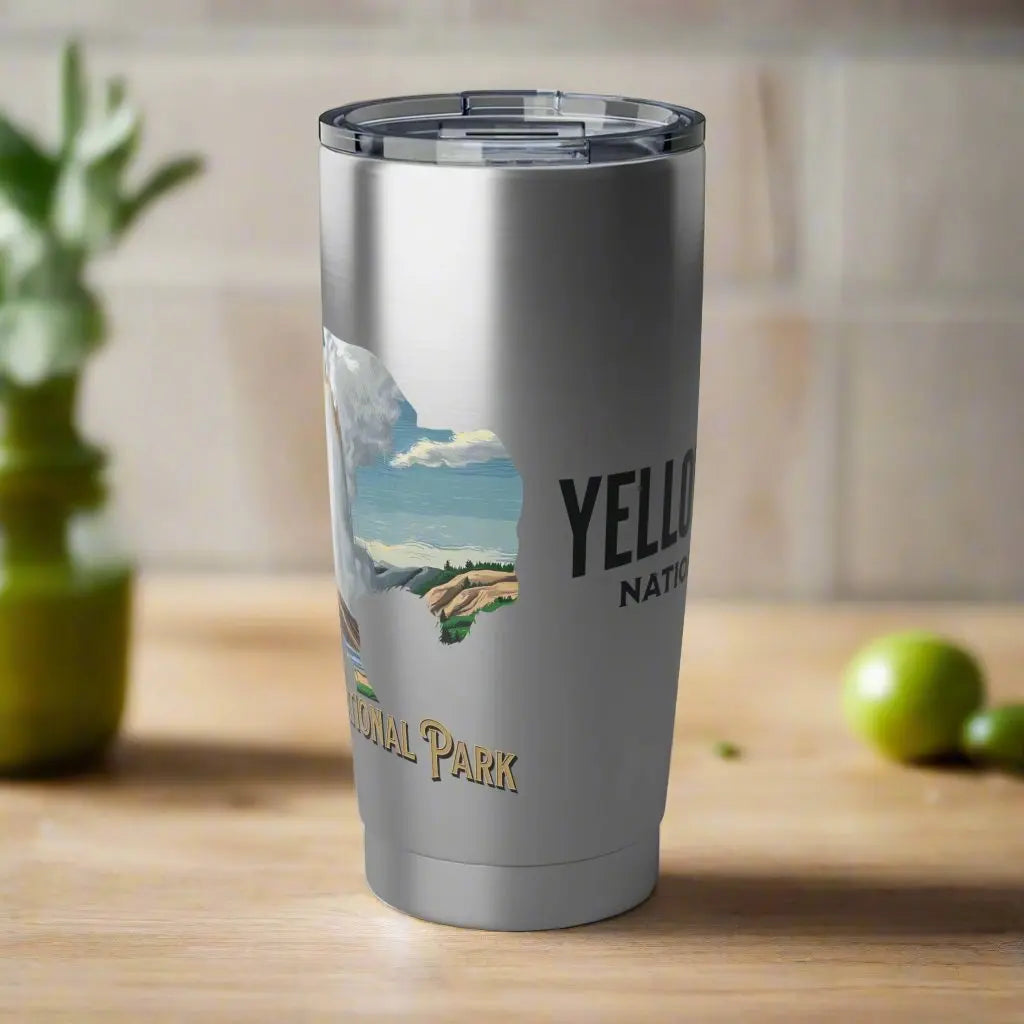 Yellowstone National Park Insulated 20oz Tumbler Buffalo Geyser - Park Service Apparel