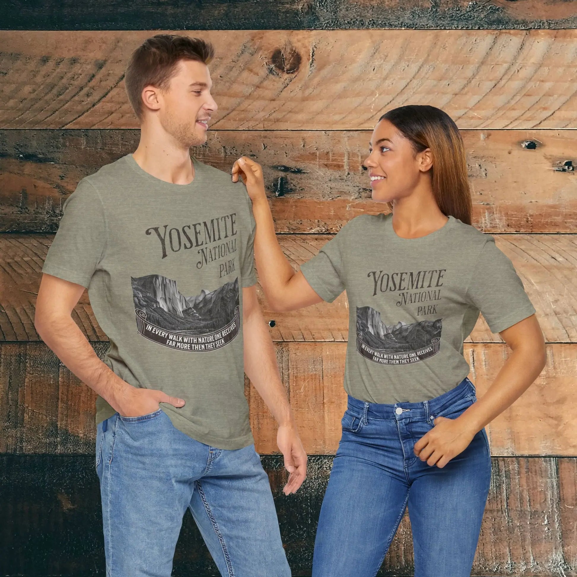 Yosemite National Park Unisex Fit T-Shirt Receive More From Nature Muir - Park Service Apparel