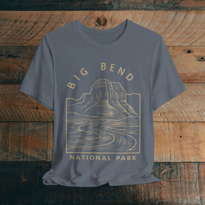 Big Bend National Park Unisex Fit Soft T-Shirt Curving River - Park Service Apparel