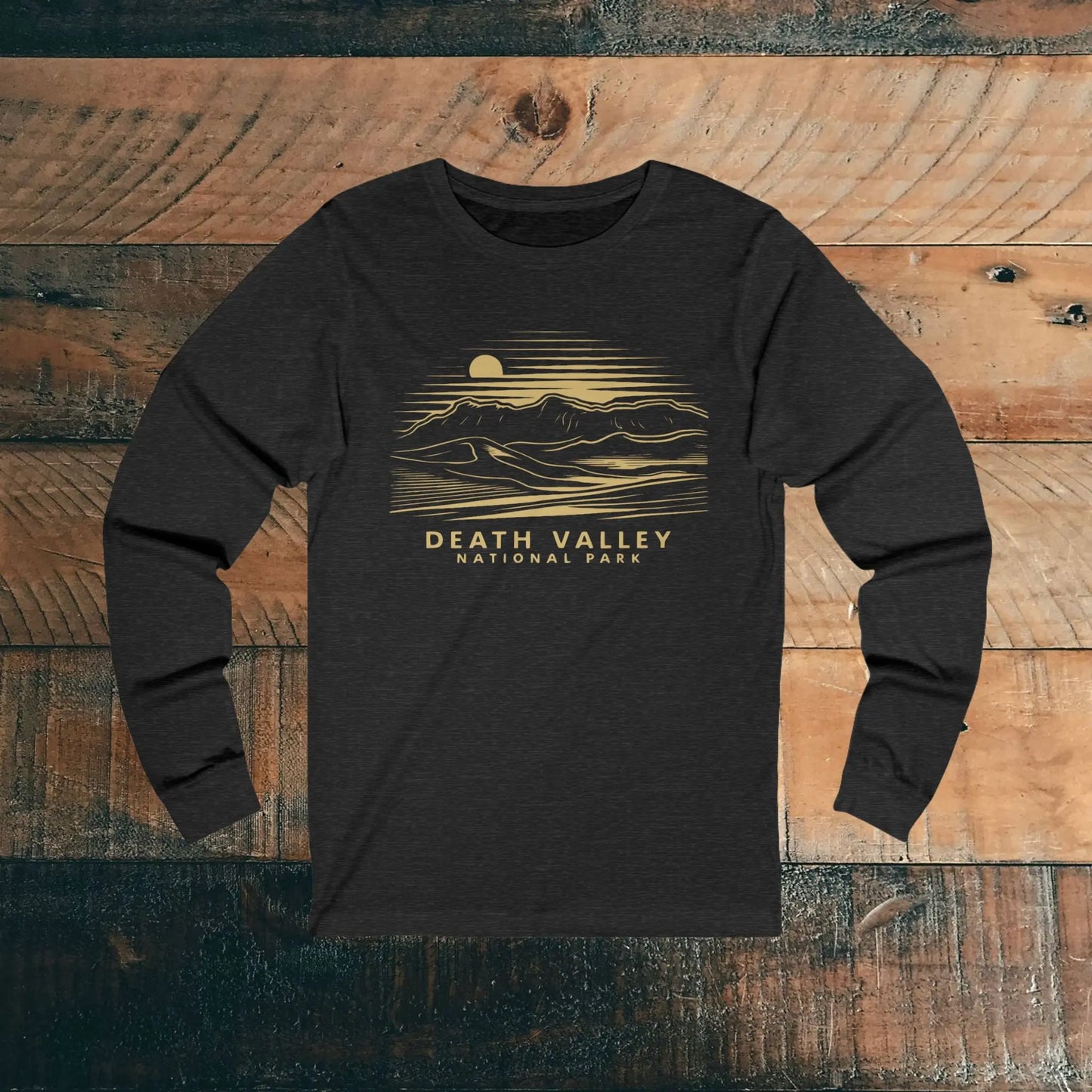 Death Valley National Park Unisex Fit Long Sleeve T-shirt Mountain Dunes - Park Service Apparel