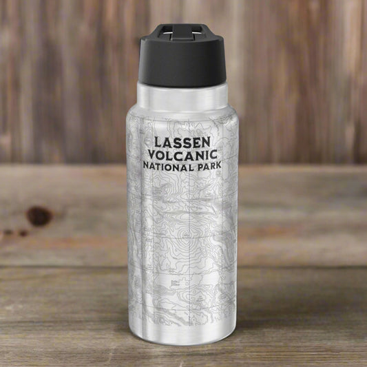 Lassen National Park USGS Topo Map Print 32oz Printify