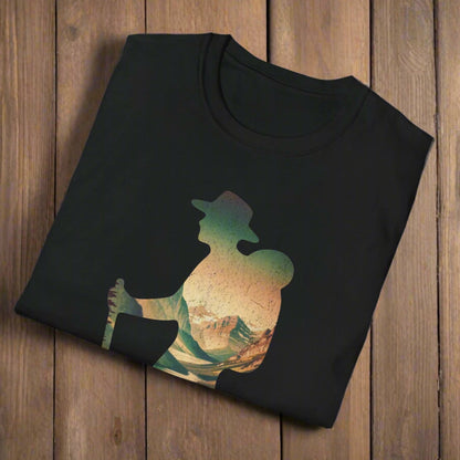 Glacier National Park Hiker Unisex Fit Soft T-Shirt Printify