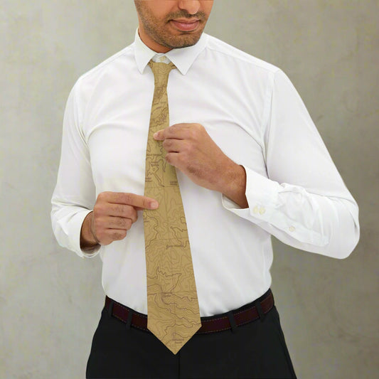 Yosemite National Park Topographic Necktie USGS Topo Map Print - Availble In Other Colors Upon Request