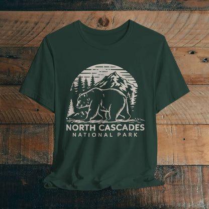 North Cascades National Park Unisex Fit Soft T-shirt Nature Tee - Park Service Apparel