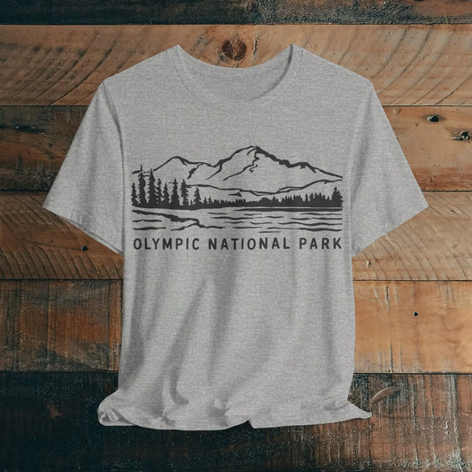 Olympic National Park Unisex Fit Soft T-Shirt Coastal Line Art - Park Service Apparel