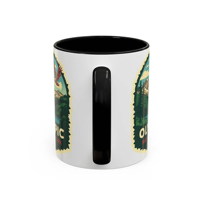 Glacier National Park Accent Coffee Mug 11oz 15oz Eagle Fly Over Blue Black Pink Red Outdoor Inspired Ceramic Mug - Park Service Apparel