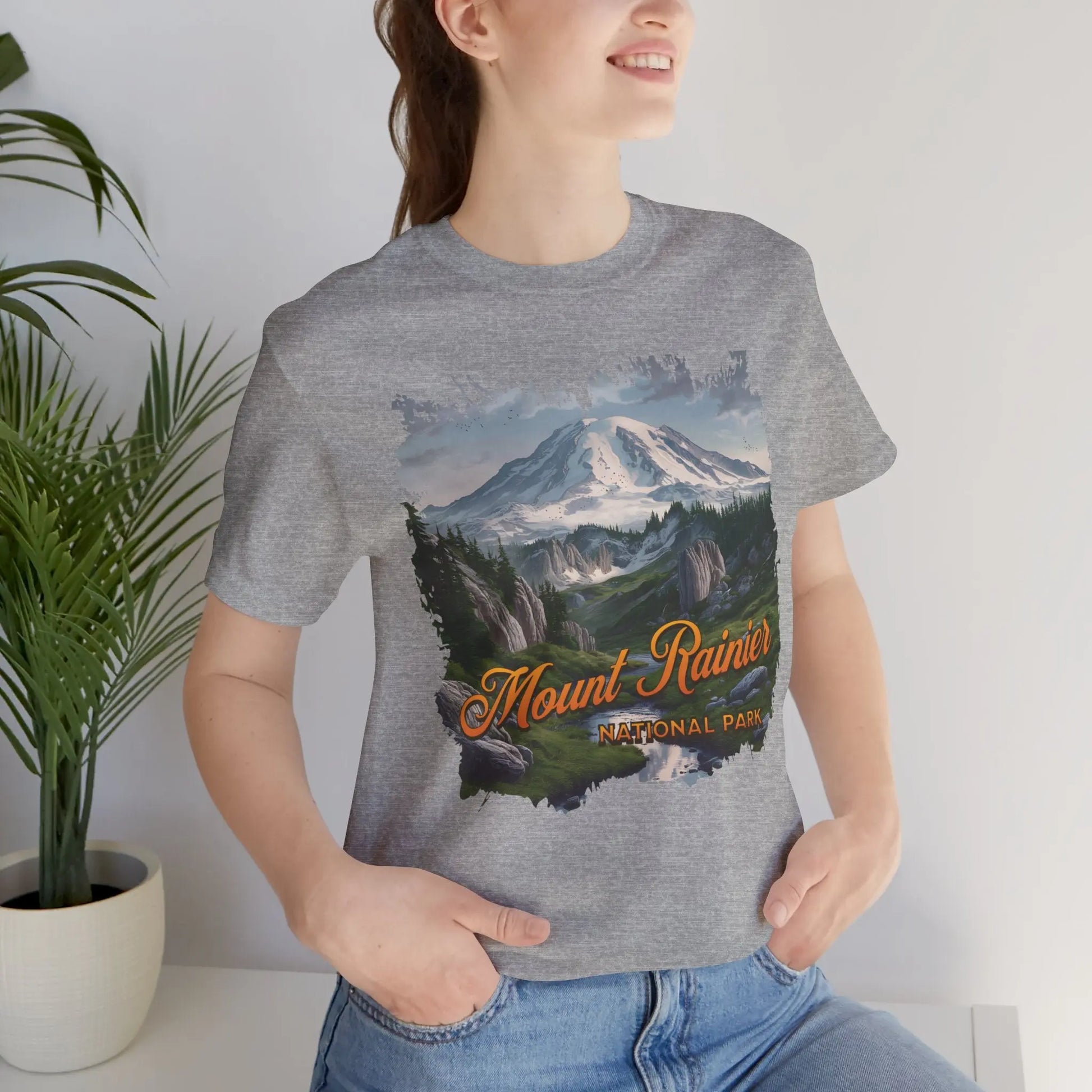 Mount Rainier National Park Unisex Fit Soft Short Sleeve Tee - Park Service Apparel