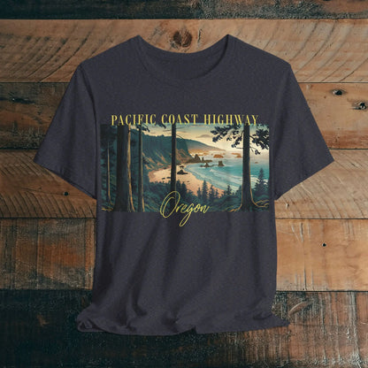 Oregon Coast Pacific Coast Highway Unisex Fit Soft T-shirt PCH Coastline - Park Service Apparel