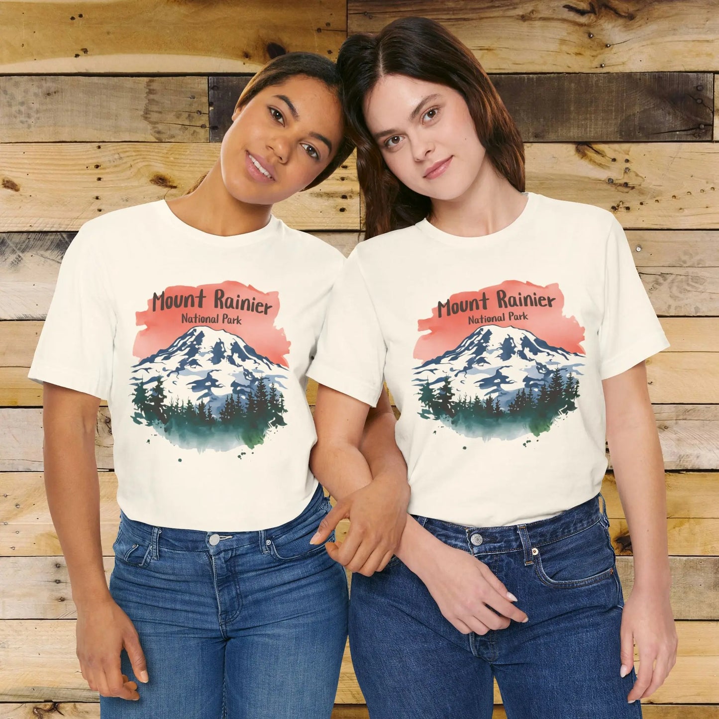 Mount Rainier National Park Unisex Fit Soft T-Shirt - Park Service Apparel