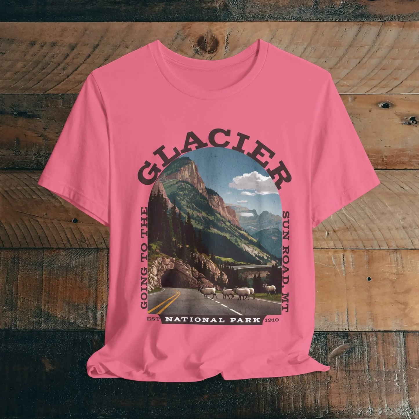 Glacier National Park Unisex Fit T-Shirt Going To The Sun Road Montana - Park Service Apparel