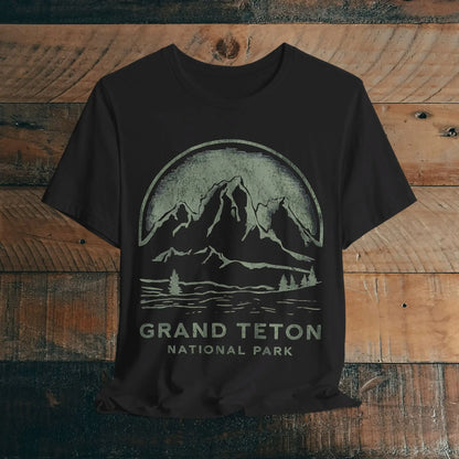 Grand Teton National Park Unisex Fit Soft T-Shirt Vintage Distressed Mountains - Park Service Apparel