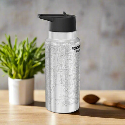 Rocky Mountain National Park Topographic Insulated Water Bottle Tumbler 32oz - Park Service Apparel