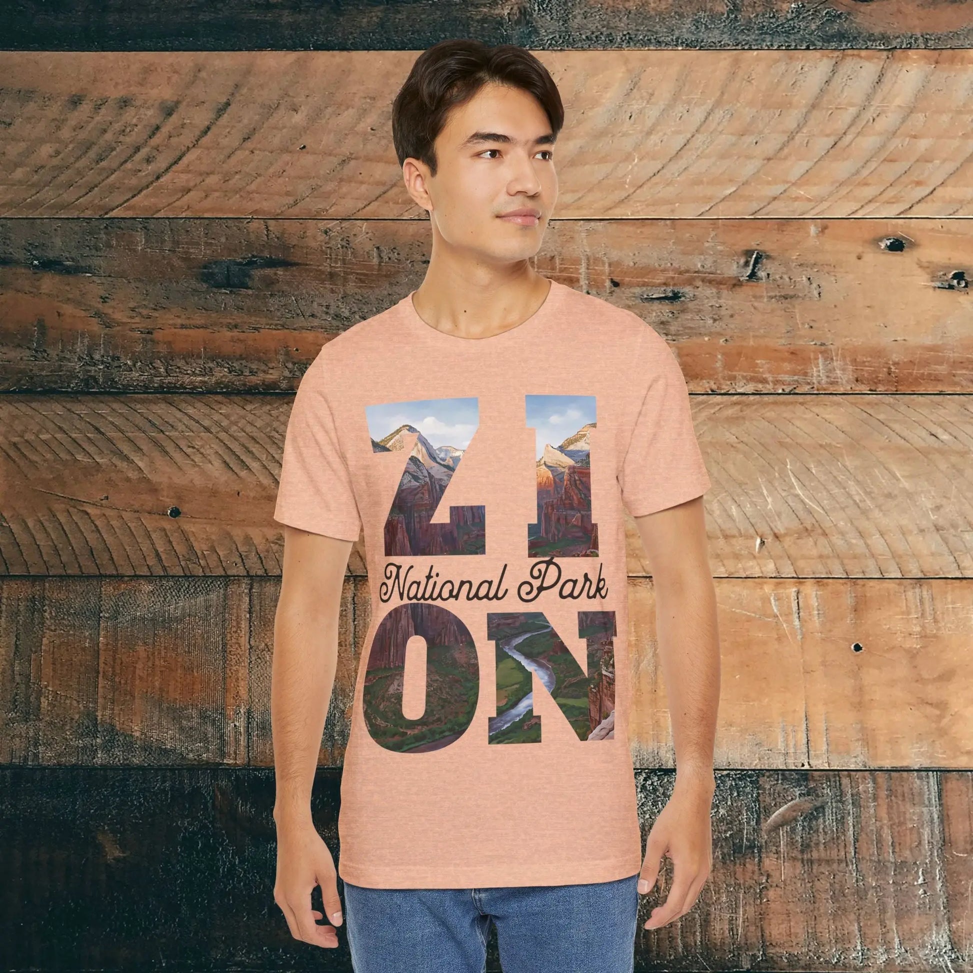 Zion National Park Unisex Fit Short Sleeve Tee Angels Landing T-Shirt - Park Service Apparel