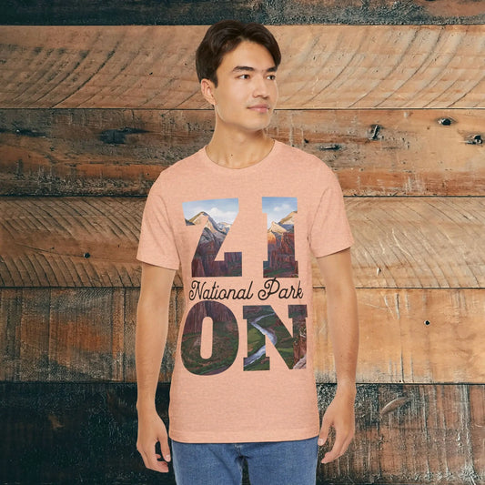 Zion National Park Unisex Fit Short Sleeve Tee Angels Landing T-Shirt - Park Service Apparel