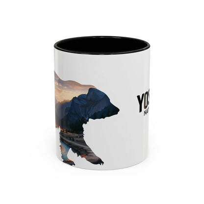 Yosemite National Park Valley Bear Accent Coffee Mug 11oz 15oz Blue Black Pink Red - Park Service Apparel