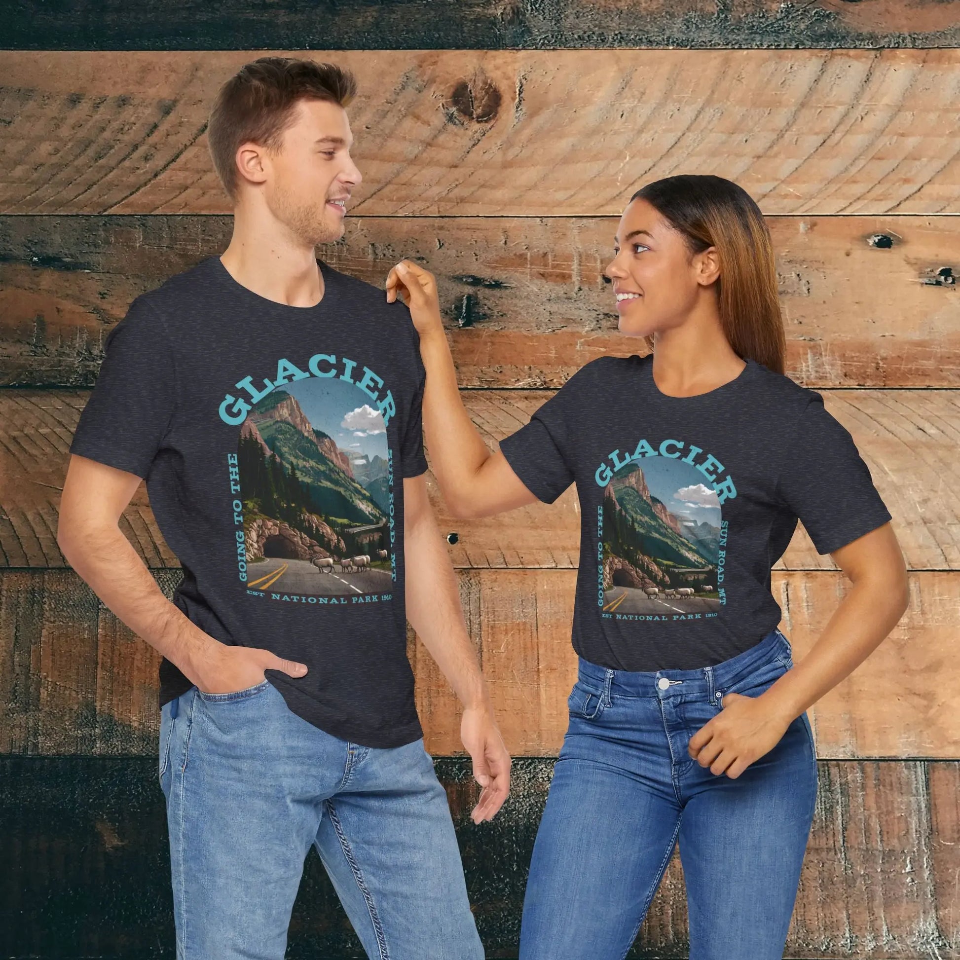 Glacier National Park Unisex Fit T-Shirt Going To The Sun Road Montana - Park Service Apparel