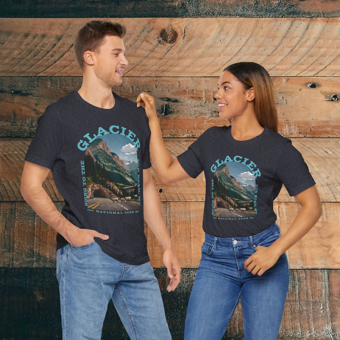 Glacier National Park Unisex Fit T-Shirt Going To The Sun Road Montana - Park Service Apparel