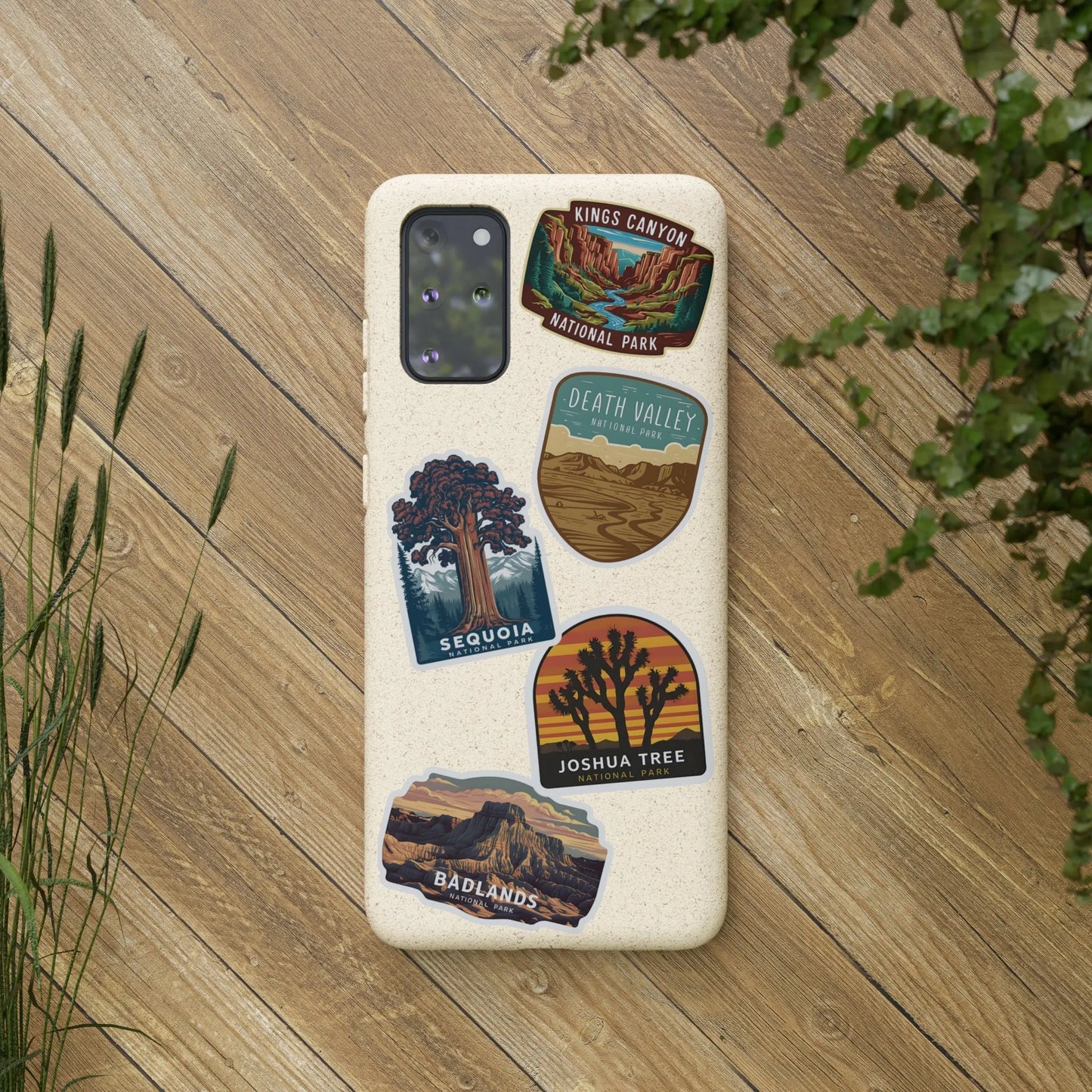 Biodegradable Custom National Park Sticker Style Printed Phone Case Personalize Your Phone Protector (iPhone 11-15) (Galaxy 20-22) - Park Service Apparel