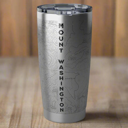 Mount Washington Presidential Region Topographic Tumbler 20oz Printify