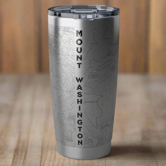 Mount Washington Presidential Region Topographic Tumbler 20oz Printify