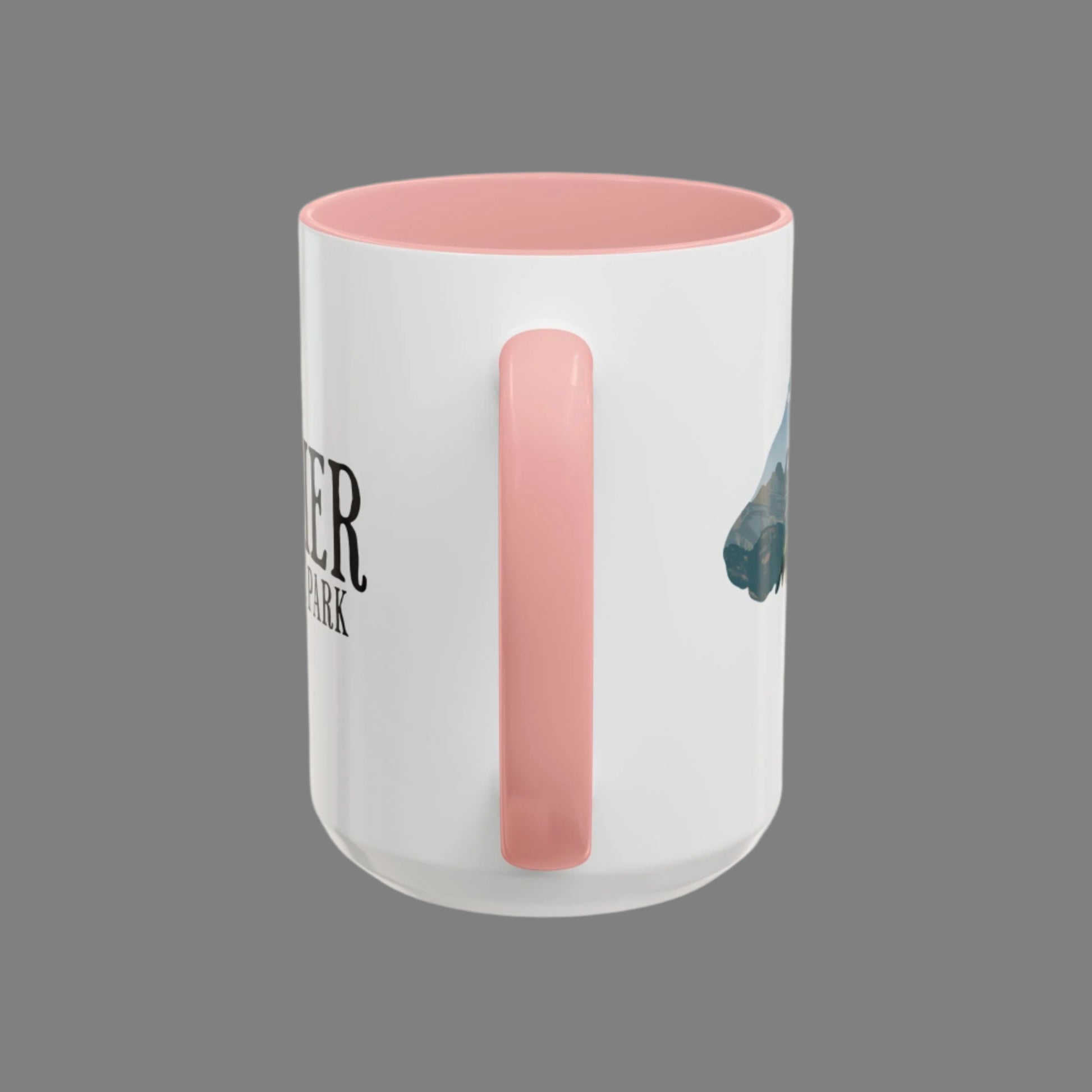 Glacier National Park Big Horned Sheep Colored Coffee Mug 11oz 15oz Cup Going To The Sun Road Printify