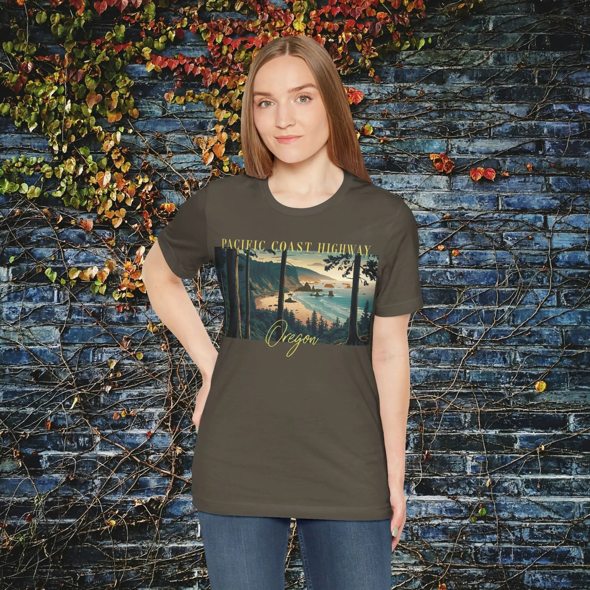 Oregon Coast Pacific Coast Highway Unisex Fit Soft T-shirt PCH Coastline - Park Service Apparel