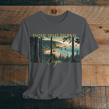 Oregon Coast Pacific Coast Highway Unisex Fit Soft T-shirt PCH Coastline - Park Service Apparel