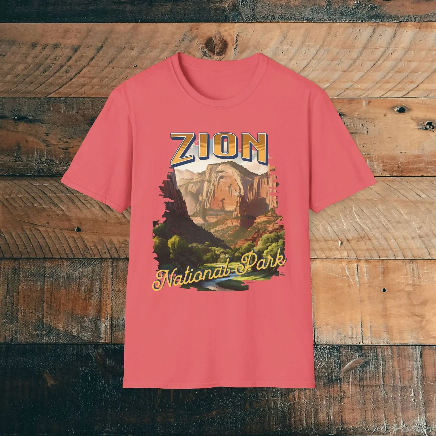 Zion National Park Unisex Fit Scenic T-Shirt Cotton Printify