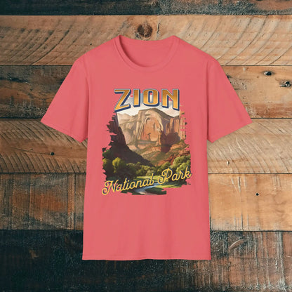 Zion National Park Unisex Fit Scenic T-Shirt Cotton Printify