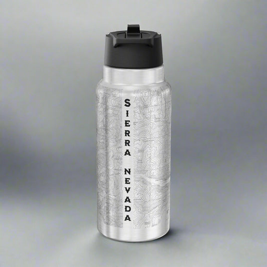 Kings Canyon National Park Topographic Insulated Water Bottle Tumbler 32oz