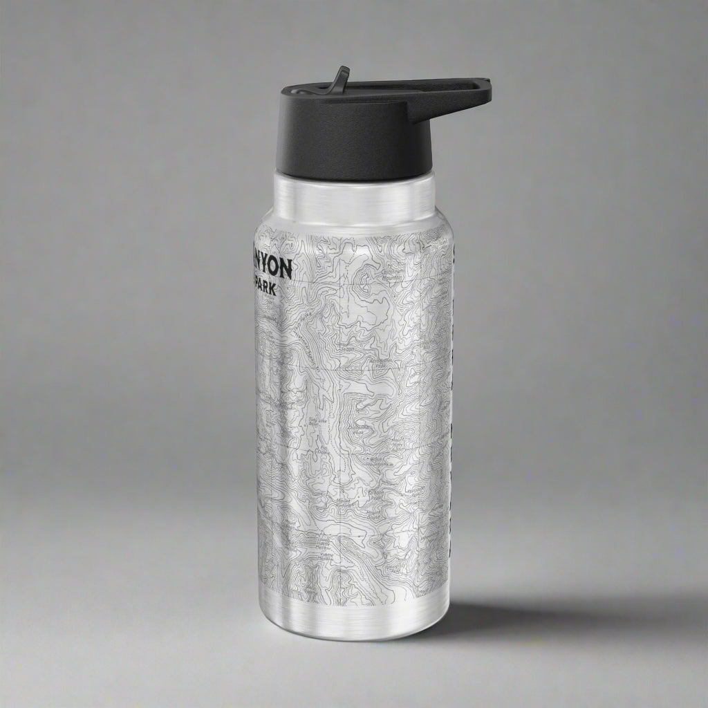 Kings Canyon National Park Topographic Insulated Water Bottle Tumbler 32oz