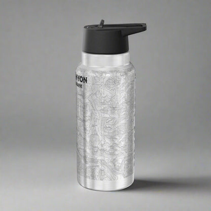 Kings Canyon National Park Topographic Insulated Water Bottle Tumbler 32oz